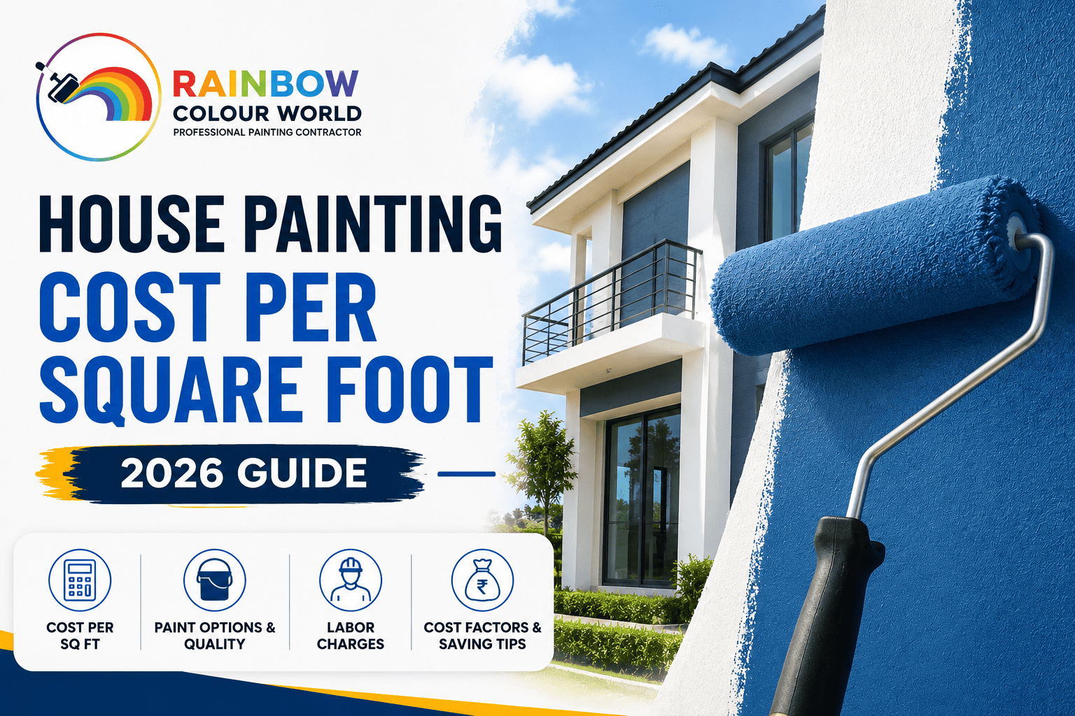 House Painting Cost Per Square Foot in India: Complete Pricing Guide 2026