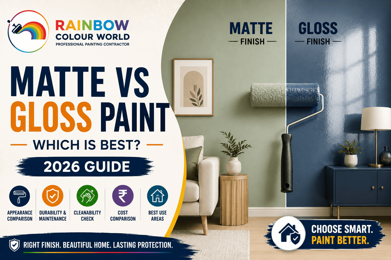 Matte vs Gloss Paint: Which Paint Finish Is Best for Your Home?