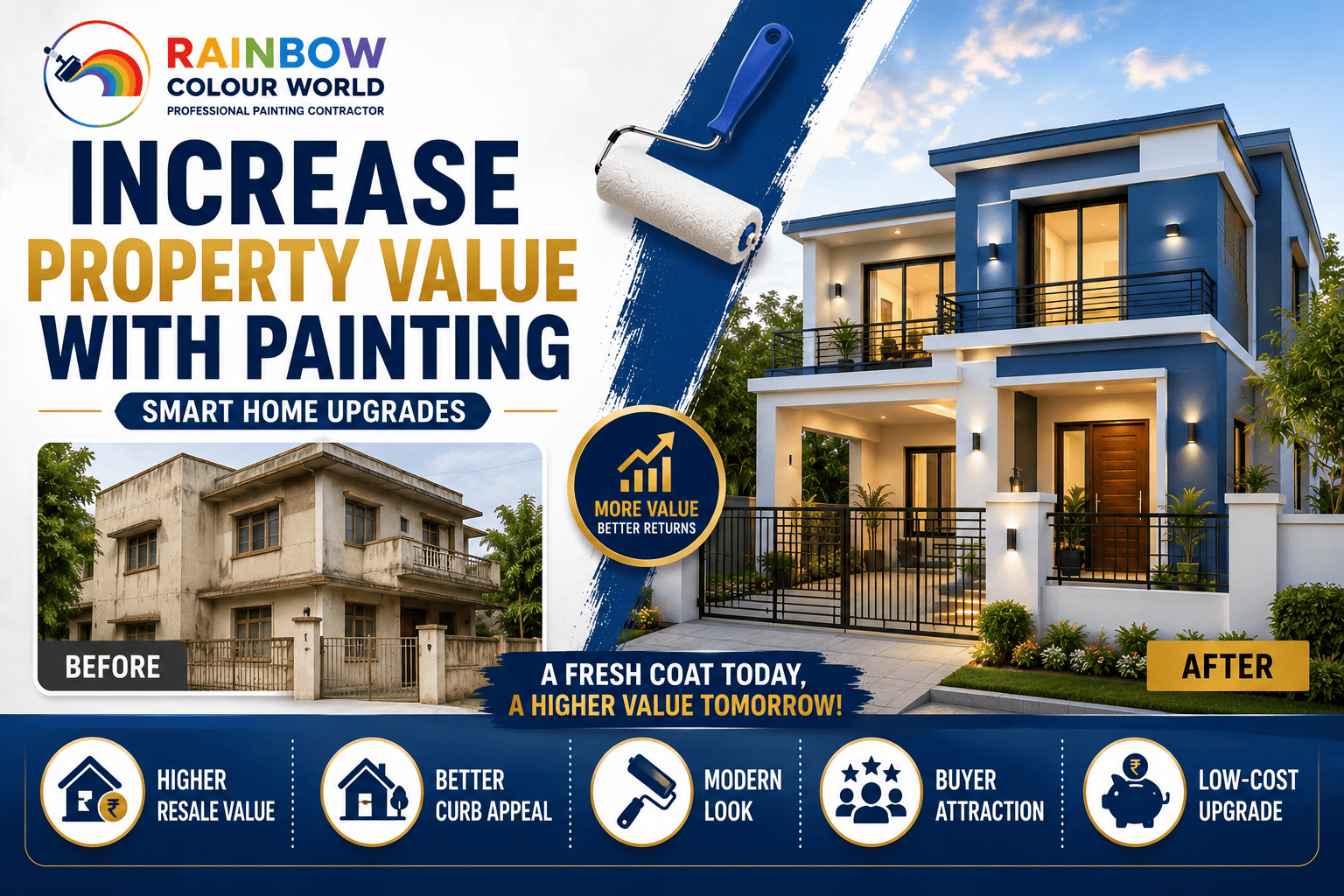 How to Increase Property Value with Painting: Smart Painting Upgrades That Pay Off